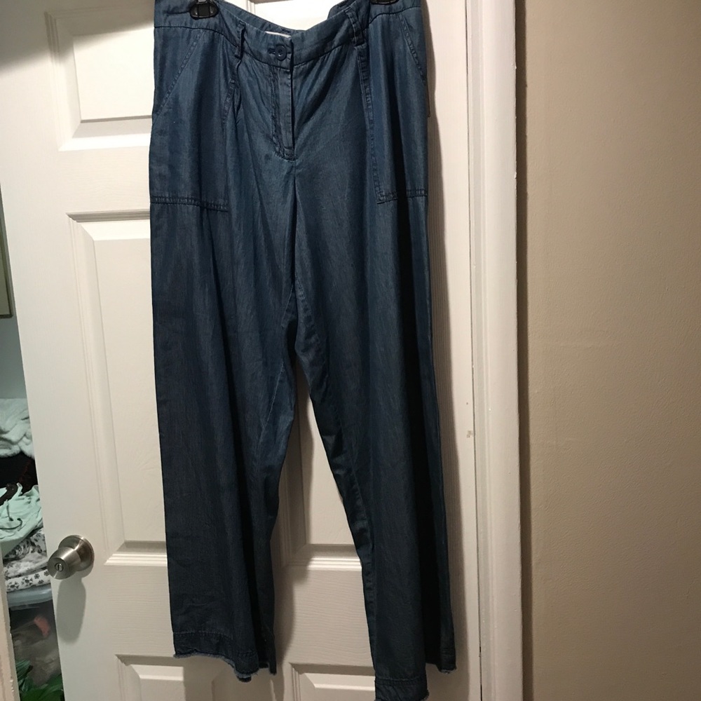 Max Studio lightweight wide leg jeans